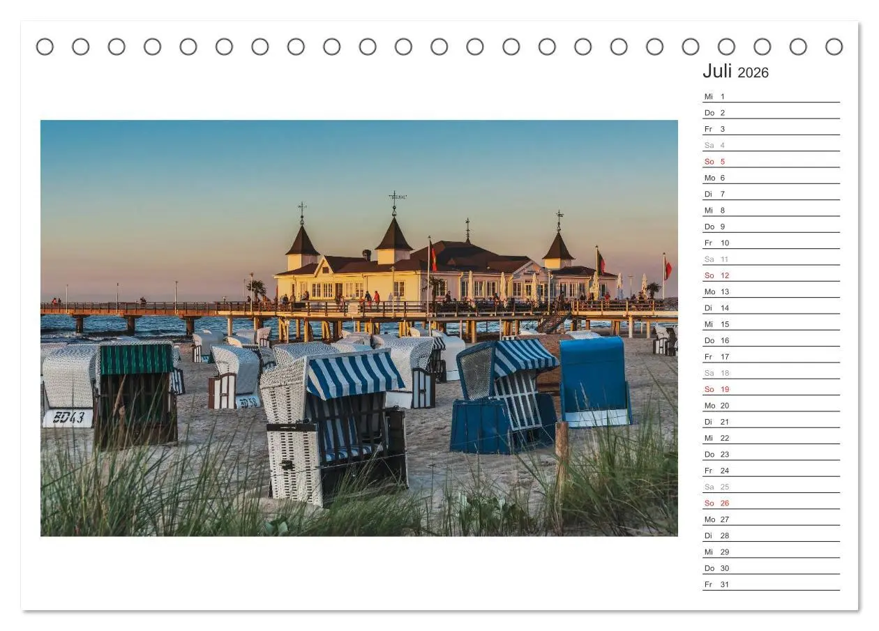Bild: 9783516220322 | Zeit für Erholung - Insel Usedom / Geburtstagskalender...