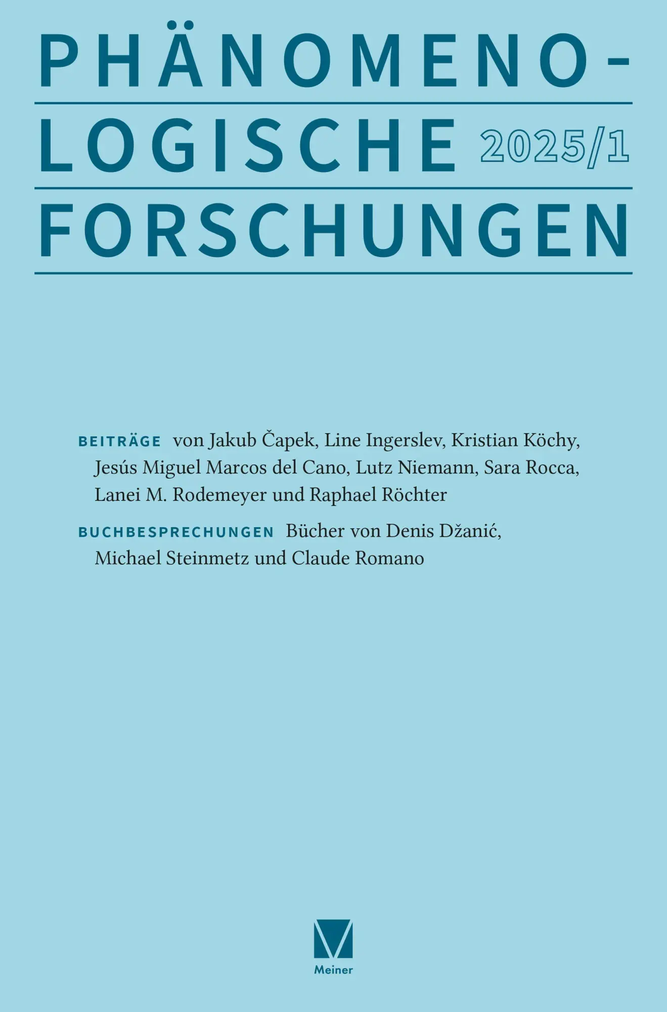 Phänomenologische Forschungen 2025-1