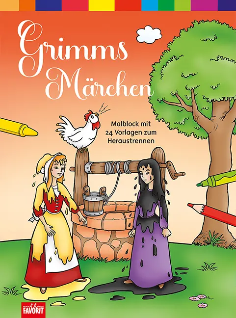 Cover: 9783849410322 | Grimms Märchen | Malblock mit 24 Vorlagen zum Heraustrennen | Buch