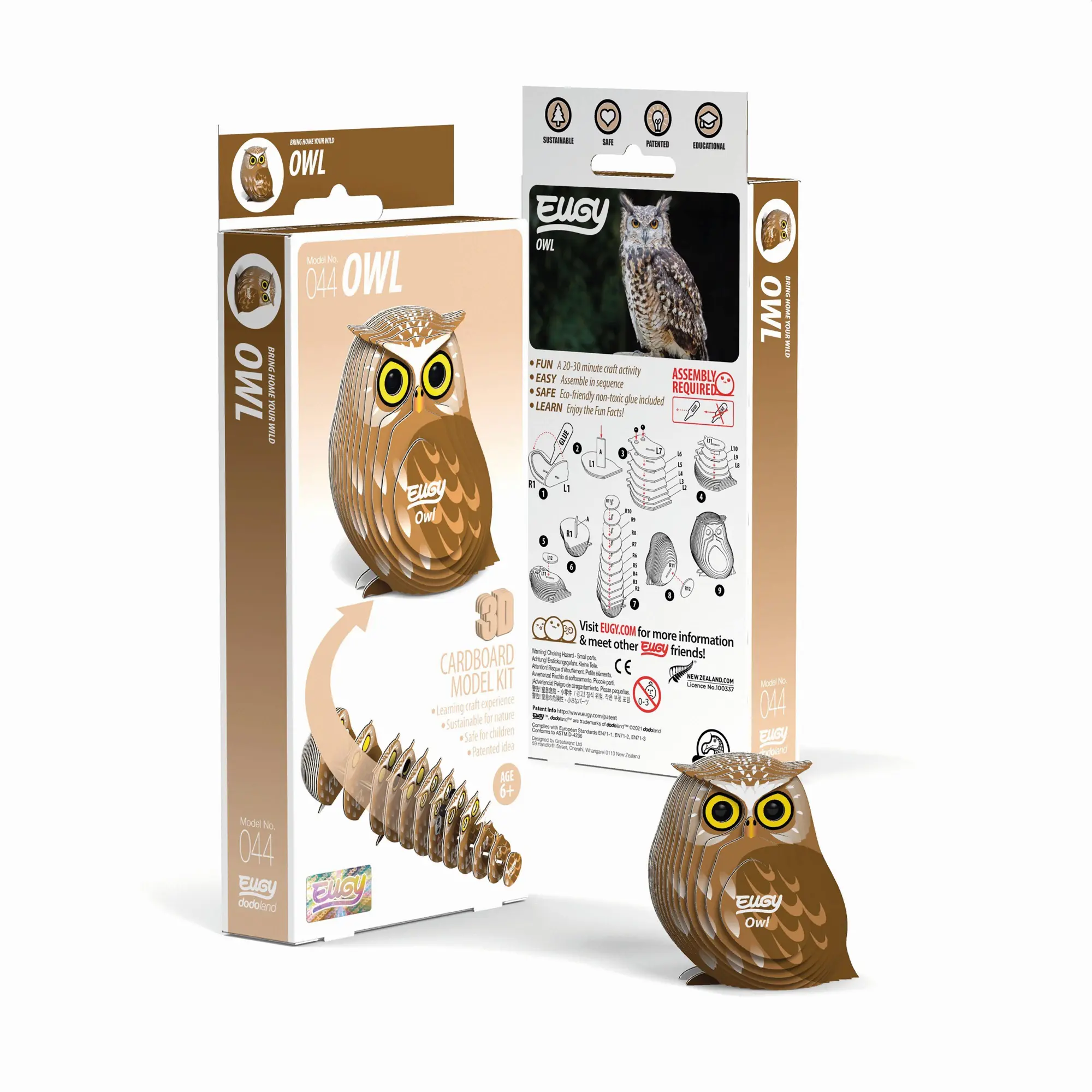 Cover: 9421035150422 | EUGY - 3D Bastelset Eule | Eugy | Kit (Bastelset) | 650044 | Deutsch