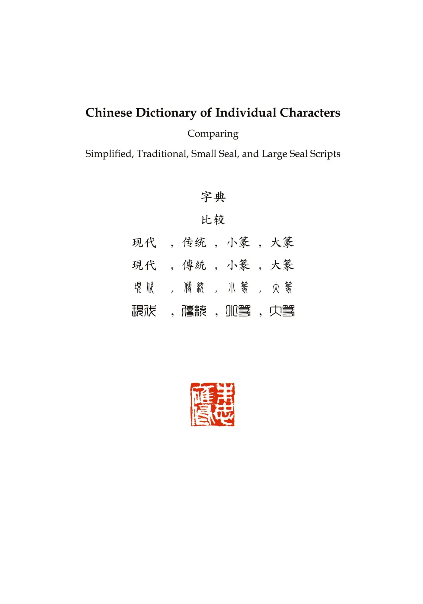 Cover: 9780996840422 | Chinese Dictionary of Individual Characters | Russel Tingley | Buch
