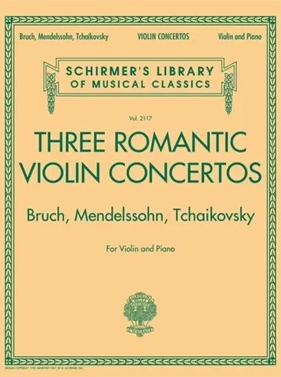 Cover: 9781495010422 | Three Romantic Violin Concertos: Bruch, Mendelssohn, Tchaikovsky