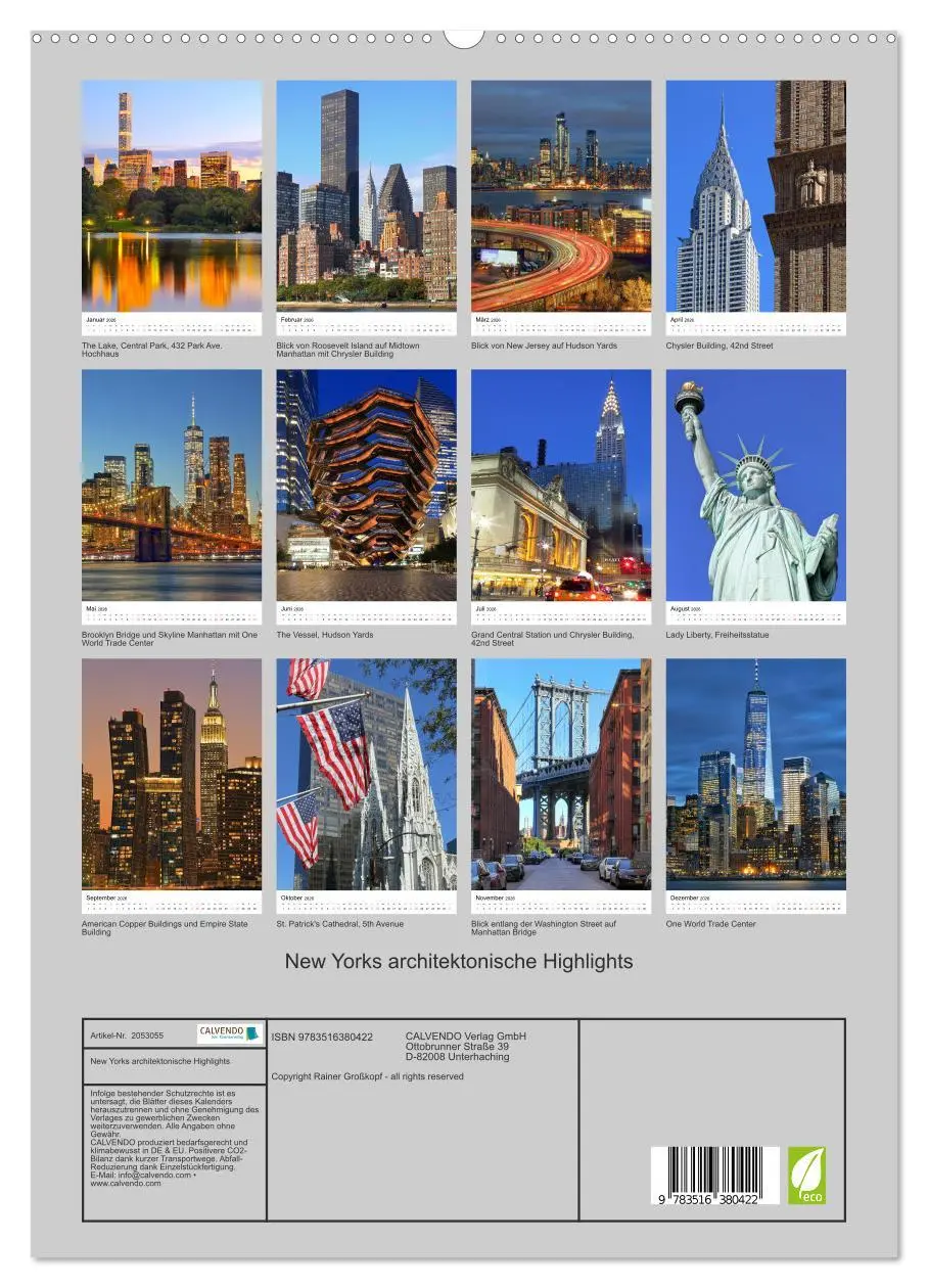 Bild: 9783516380422 | New Yorks architektonische Highlights (hochwertiger Premium...