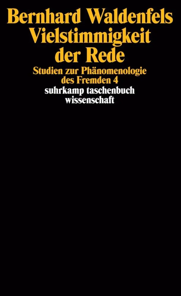 Cover: 9783518290422 | Vielstimmigkeit der Rede | Studien zur Phänomenologie des Fremden 4