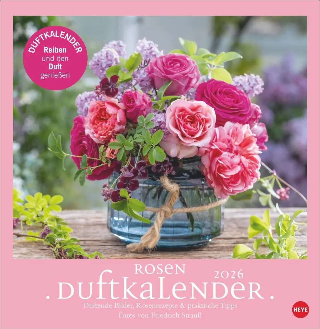 Cover: 9783756410422 | Rosenduftkalender 2026 | Heye | Kalender | Spiralbindung | 15 S.