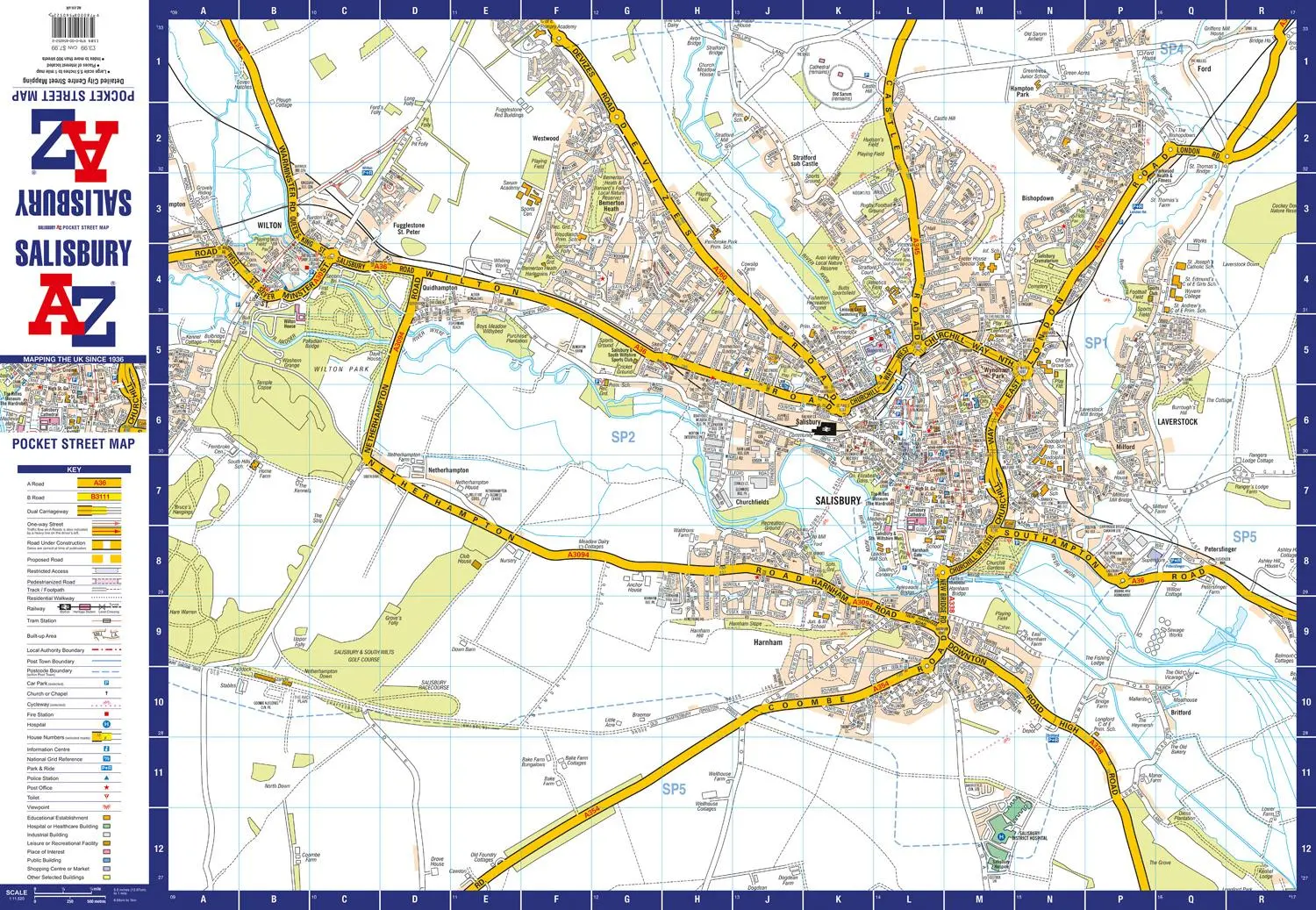 Bild: 9780008560522 | Salisbury A-Z Pocket Street Map | A-Z Maps | (Land-)Karte | Englisch