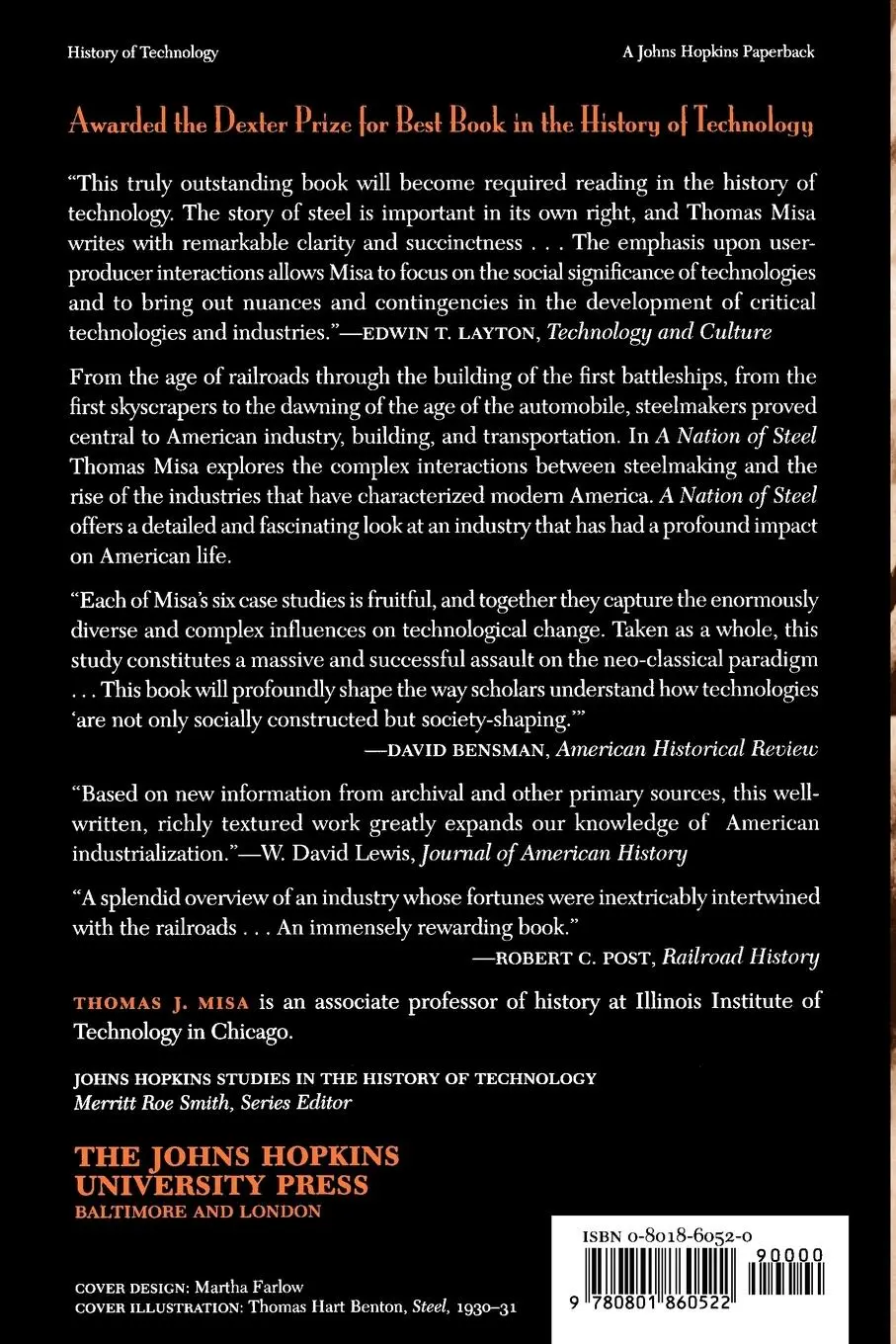 Rückseite: 9780801860522 | A Nation of Steel | The Making of Modern America, 1865-1925 | Misa