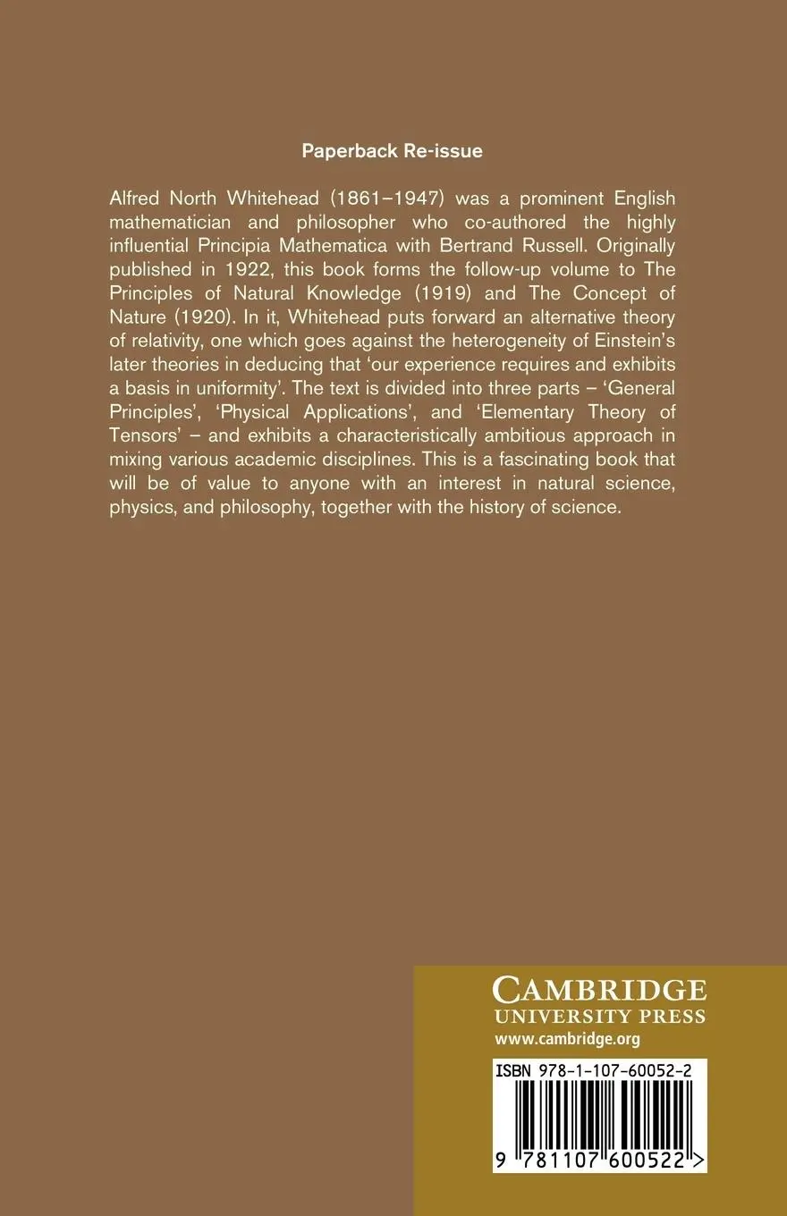 Rückseite: 9781107600522 | The Principle of Relativity | With Applications to Physical Science