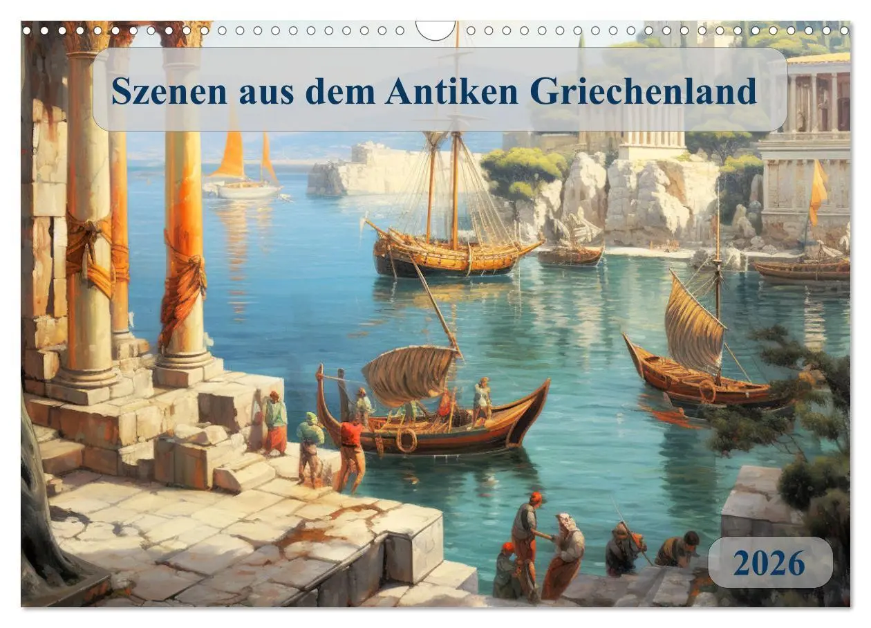 Cover: 9783457420522 | Szenen aus dem Antiken Griechenland (Wandkalender 2026 DIN A3...