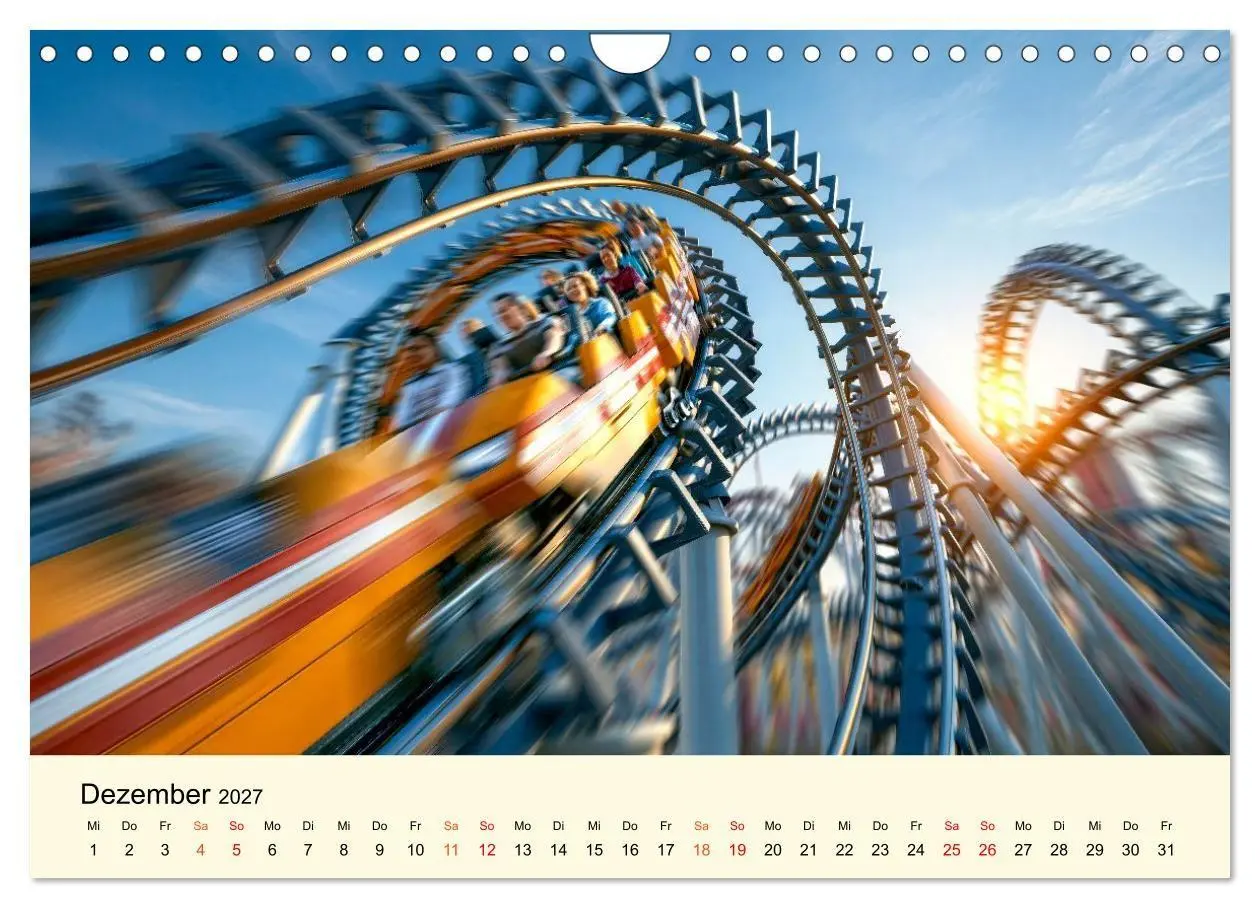 Bild: 9783594280522 | Achterbahn - High Tech, High Speed, High Thrill (Wandkalender 2027...