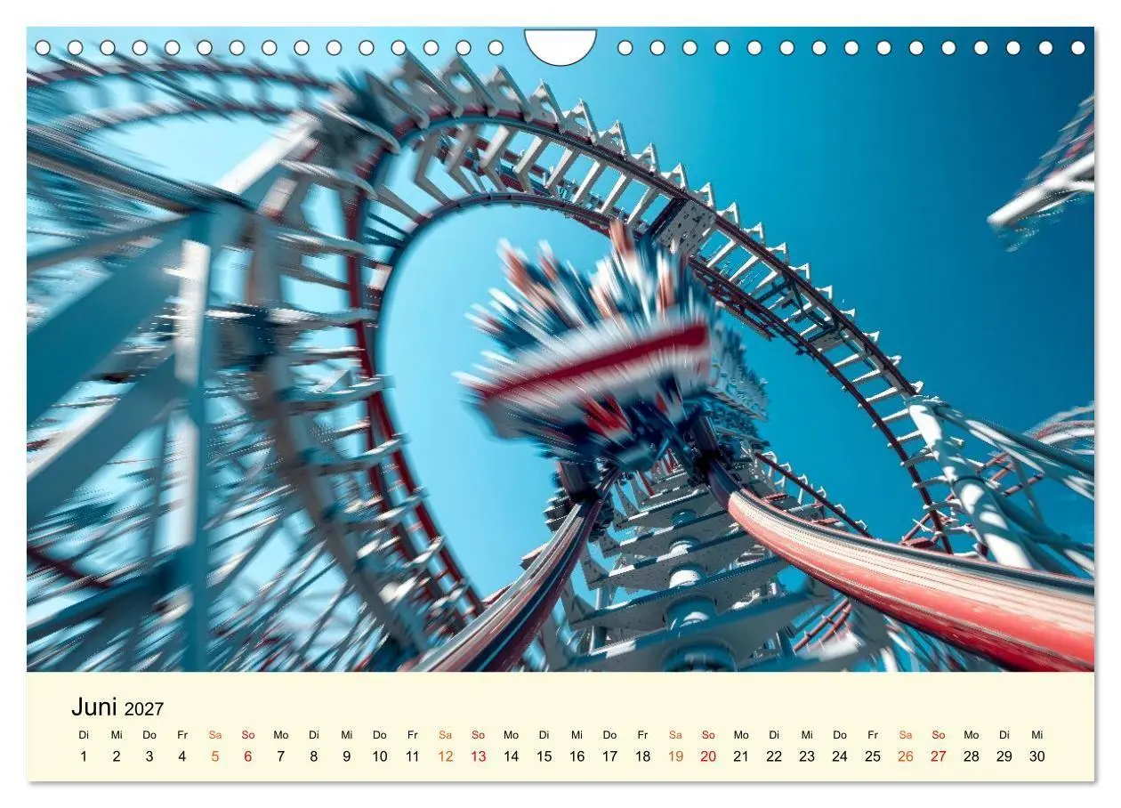 Bild: 9783594280522 | Achterbahn - High Tech, High Speed, High Thrill (Wandkalender 2027...