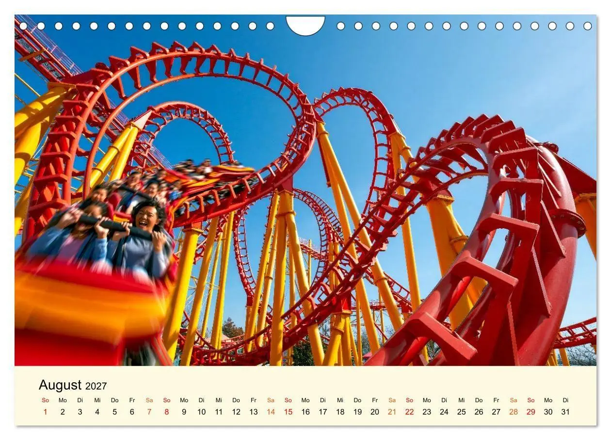 Bild: 9783594280522 | Achterbahn - High Tech, High Speed, High Thrill (Wandkalender 2027...