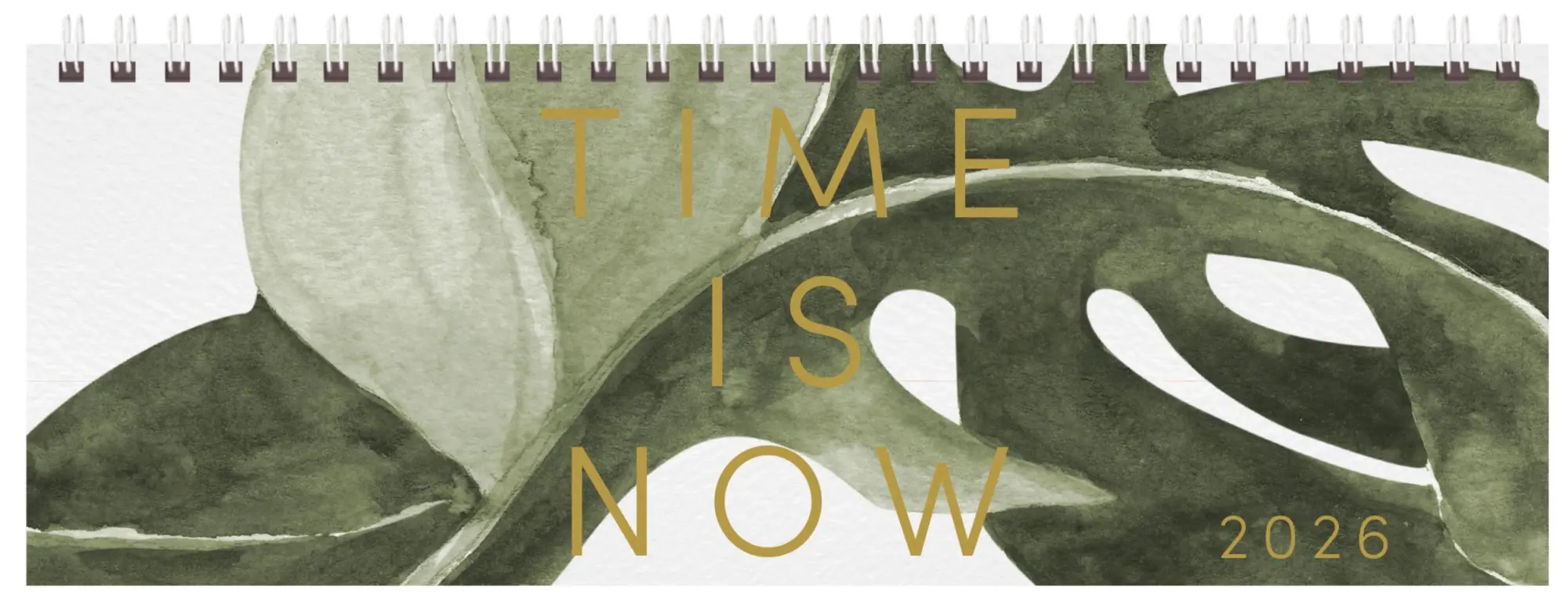 Cover: 9783731890522 | Tischquerkalender Time is now 2026 | Verlag Korsch | Kalender | 128 S.