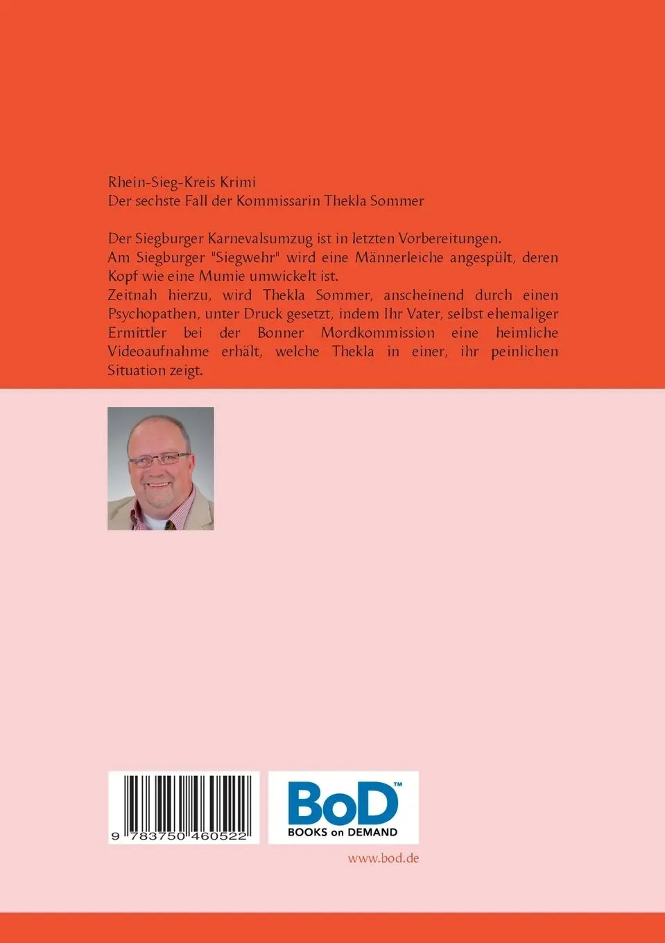 Rückseite: 9783750460522 | Mord in Siegburg-Zentrum | Kersten Wächtler | Taschenbuch | 142 S.