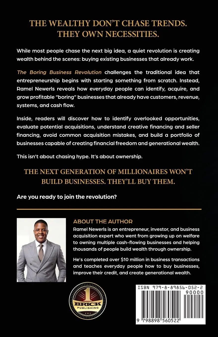 Rückseite: 9798898560522 | The Boring Business Revolution | Ramel Newerls | Taschenbuch | 2026