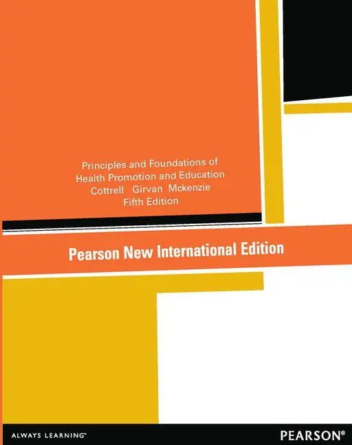 Cover: 9781292040622 | Principles and Foundations of Health Promotion and Education | Buch