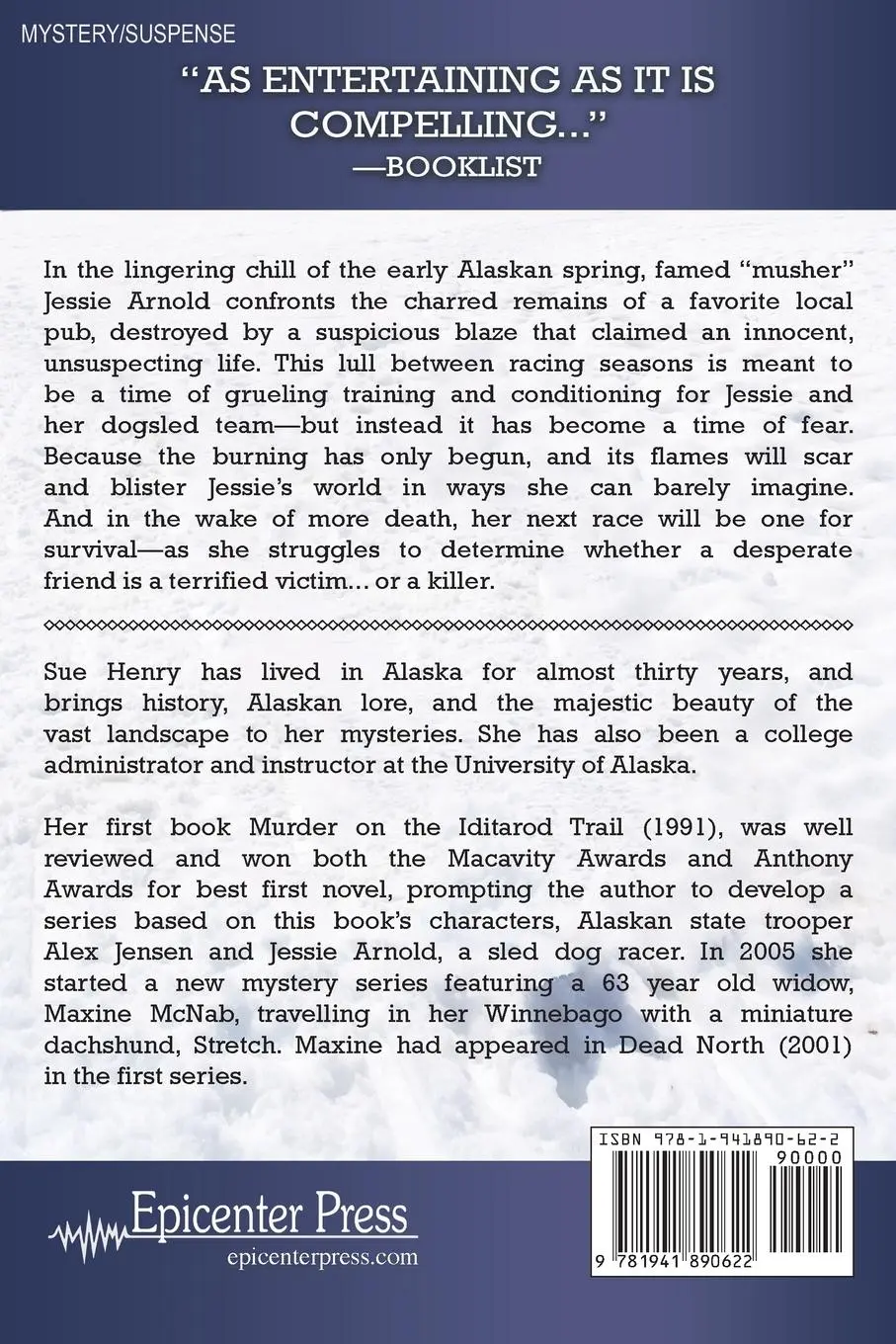 Rückseite: 9781941890622 | Beneath the Ashes | Sue Henry | Taschenbuch | Kartoniert / Broschiert