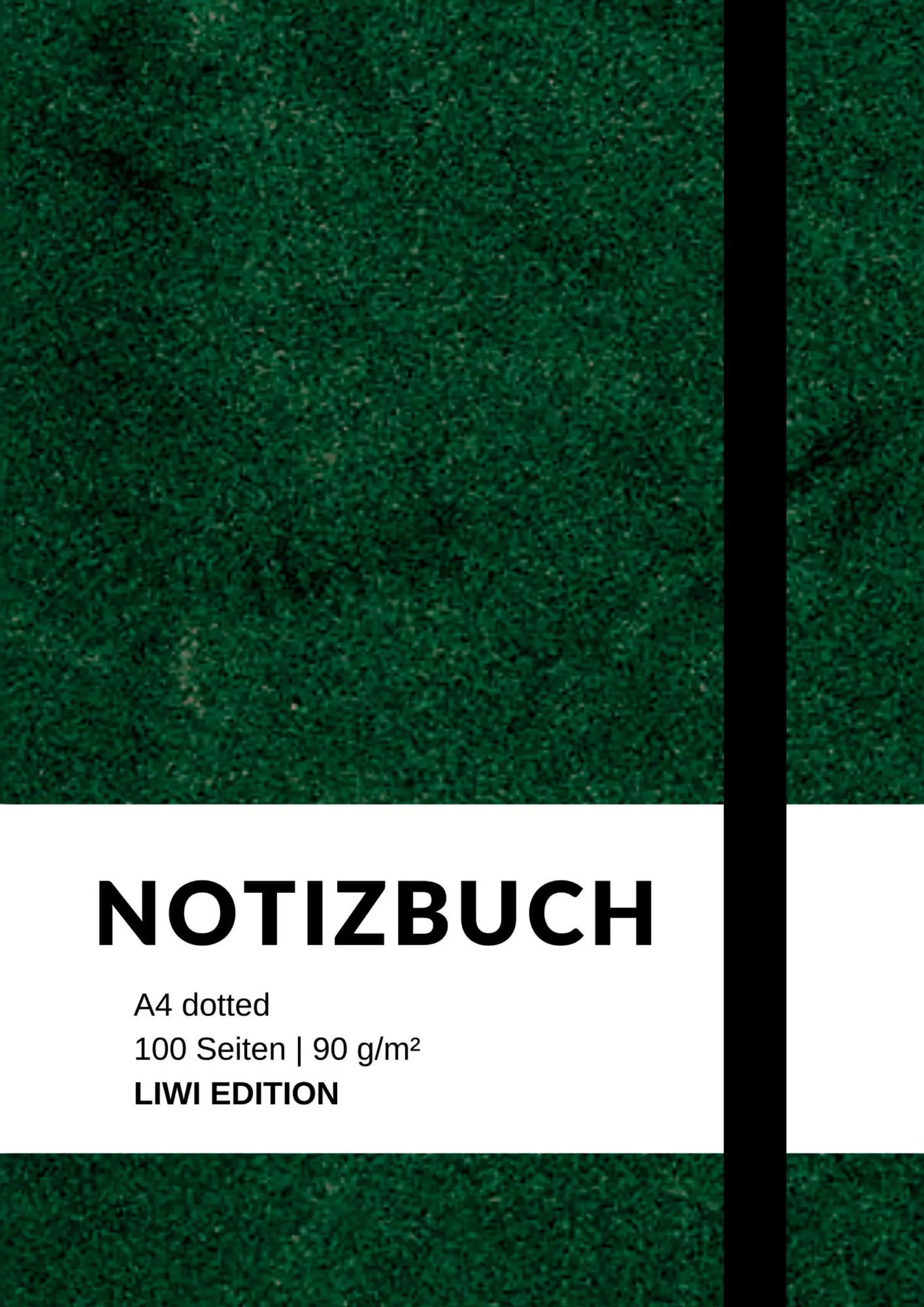Cover: 9783753800622 | Notizbuch A4 dotted - 100 Seiten Soft Cover - grün - FSC Papier | Buch
