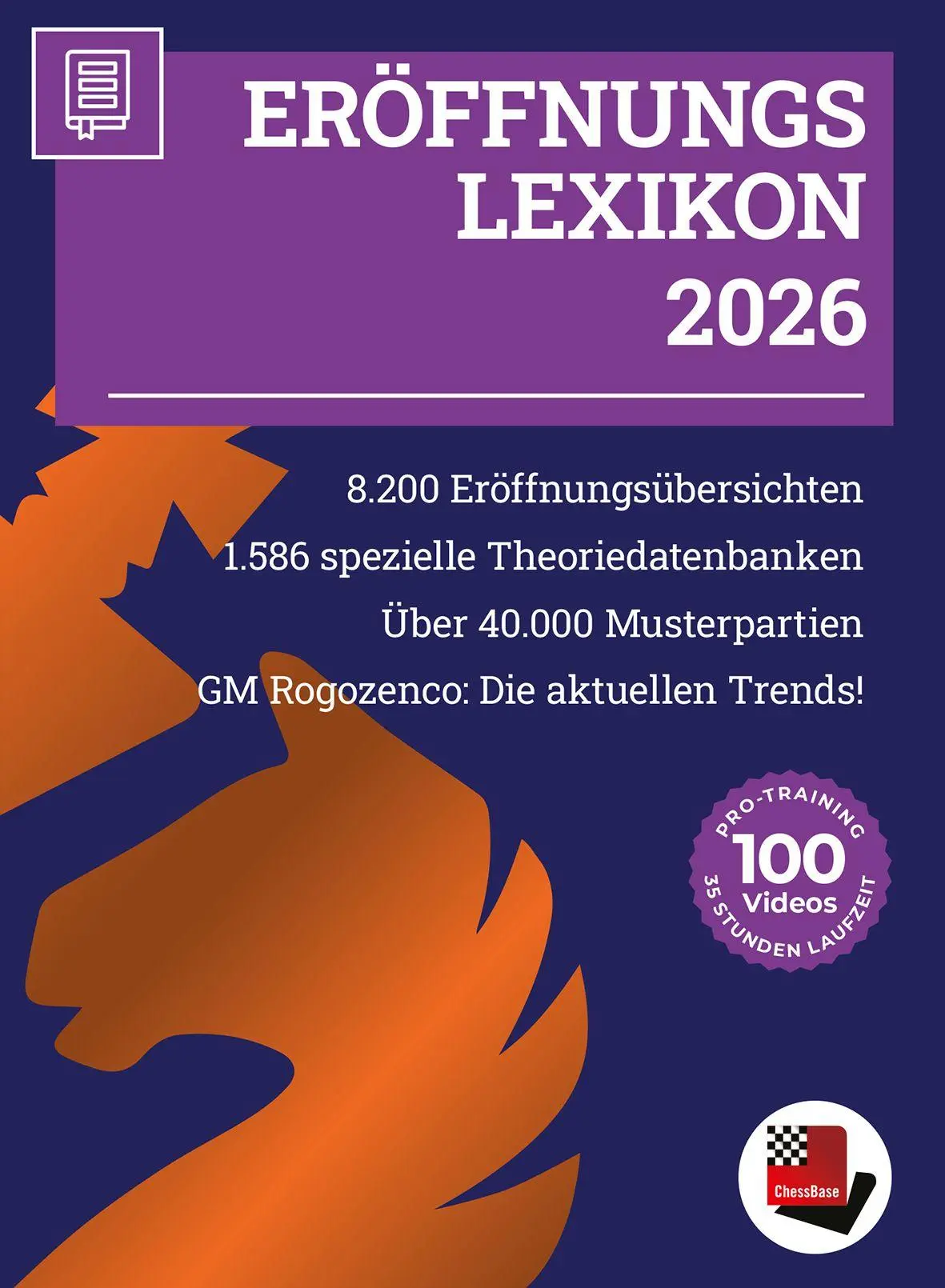 Cover: 9783988840622 | Eröffnungslexikon 2026 (Code in Box) | ChessBase GmbH | Taschenbuch