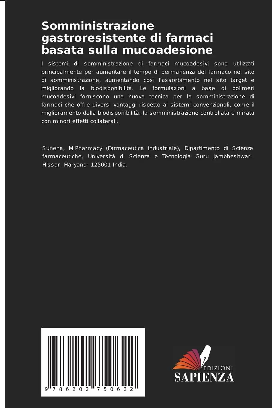 Rückseite: 9786202750622 | Somministrazione gastroresistente di farmaci basata sulla mucoadesione