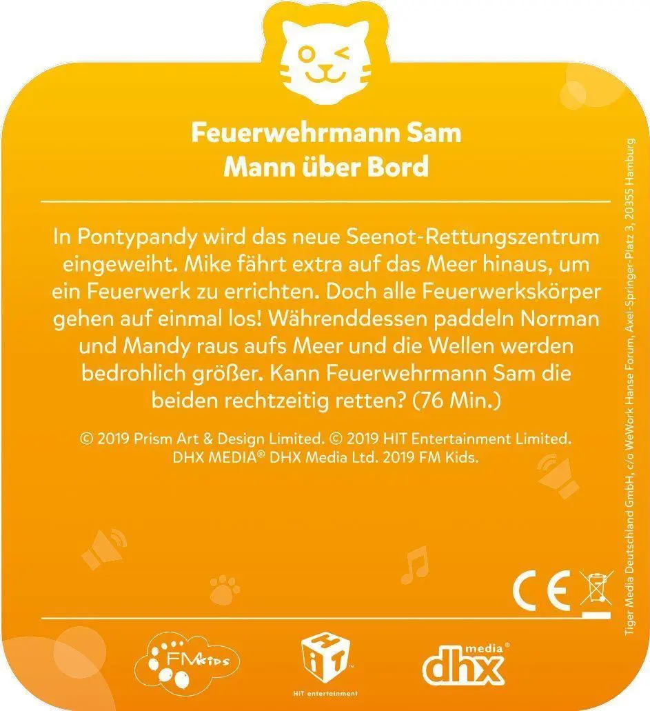 Bild: 4260535480722 | tigercard - Feuerwehrmann Sam - Mann über Bord | Deutsch | 2019