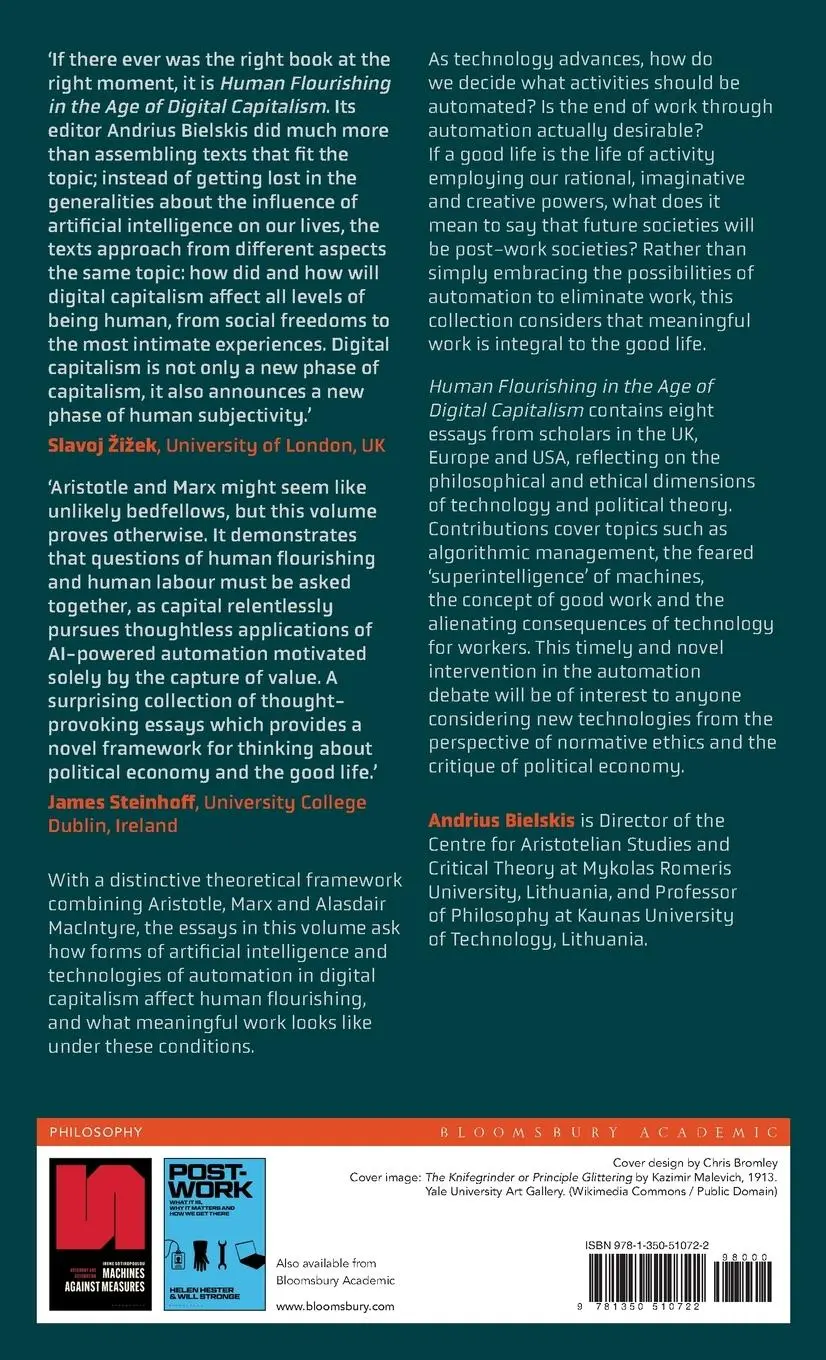 Rückseite: 9781350510722 | Human Flourishing in the Age of Digital Capitalism | Andrius Bielskis
