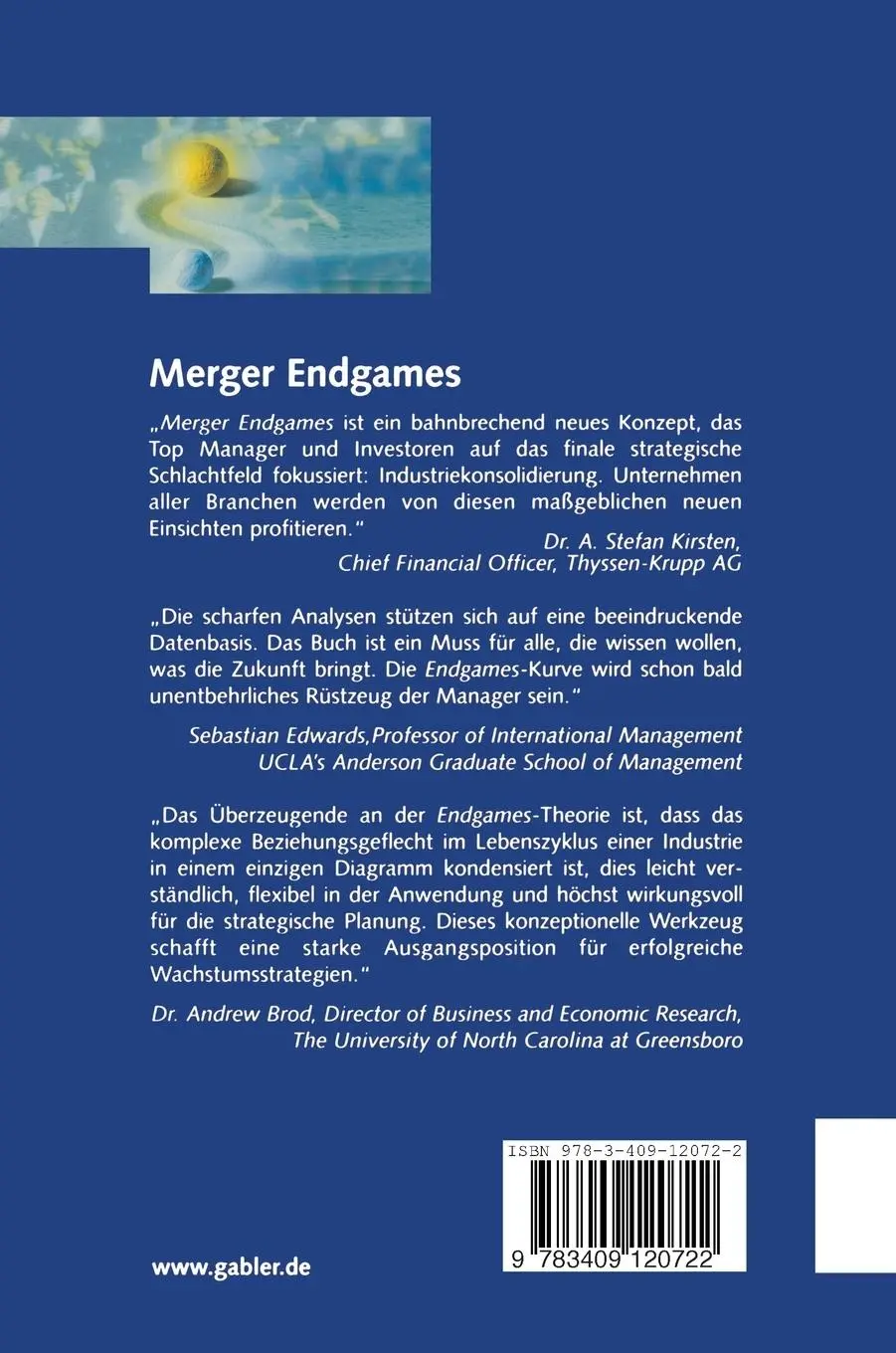 Rückseite: 9783409120722 | Merger Endgames, Strategien für die Konsolidierungswelle | Buch | 2002