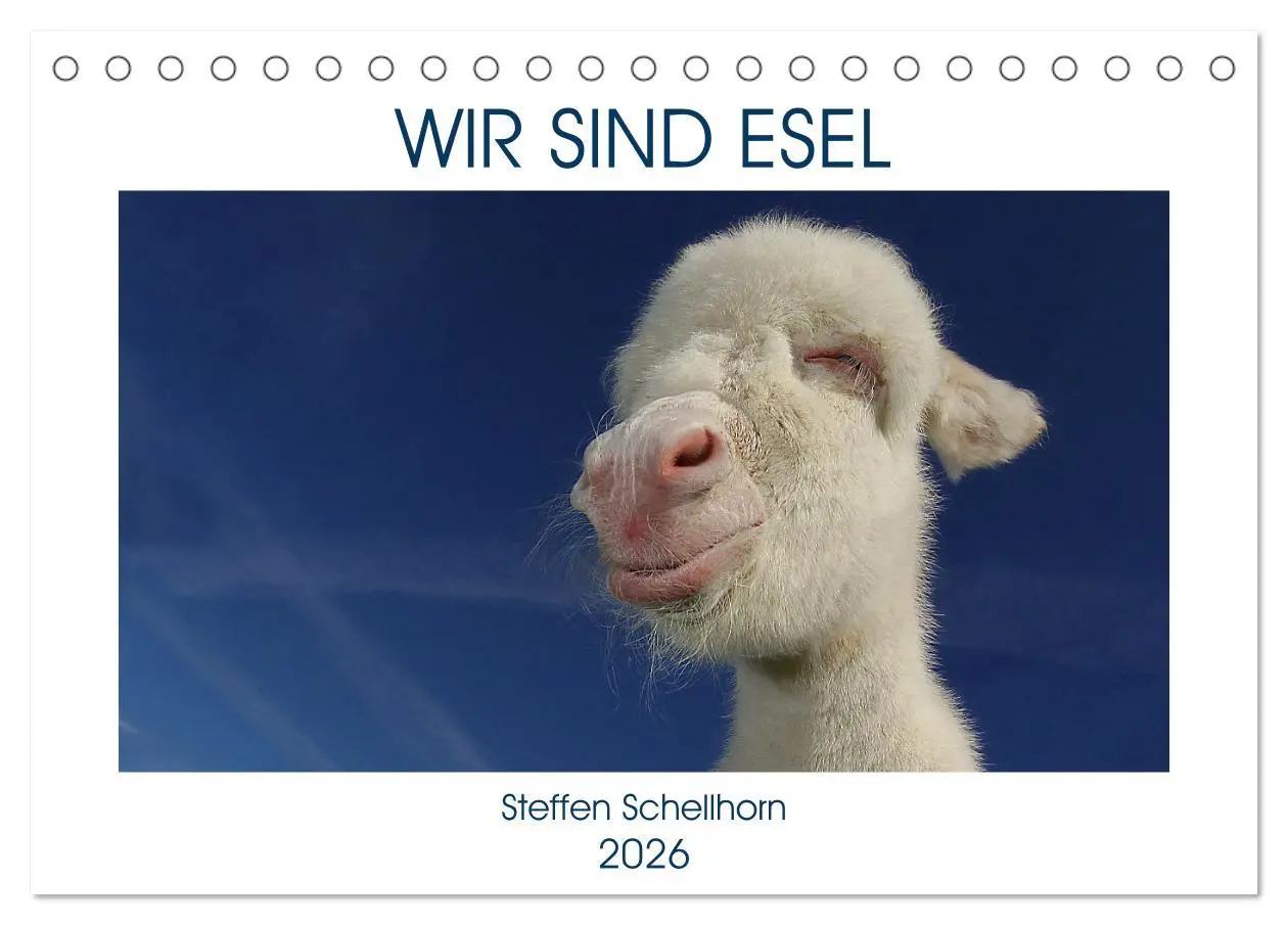 Cover: 9783457640722 | WIR SIND ESEL (Tischkalender 2026 DIN A5 quer), CALVENDO...