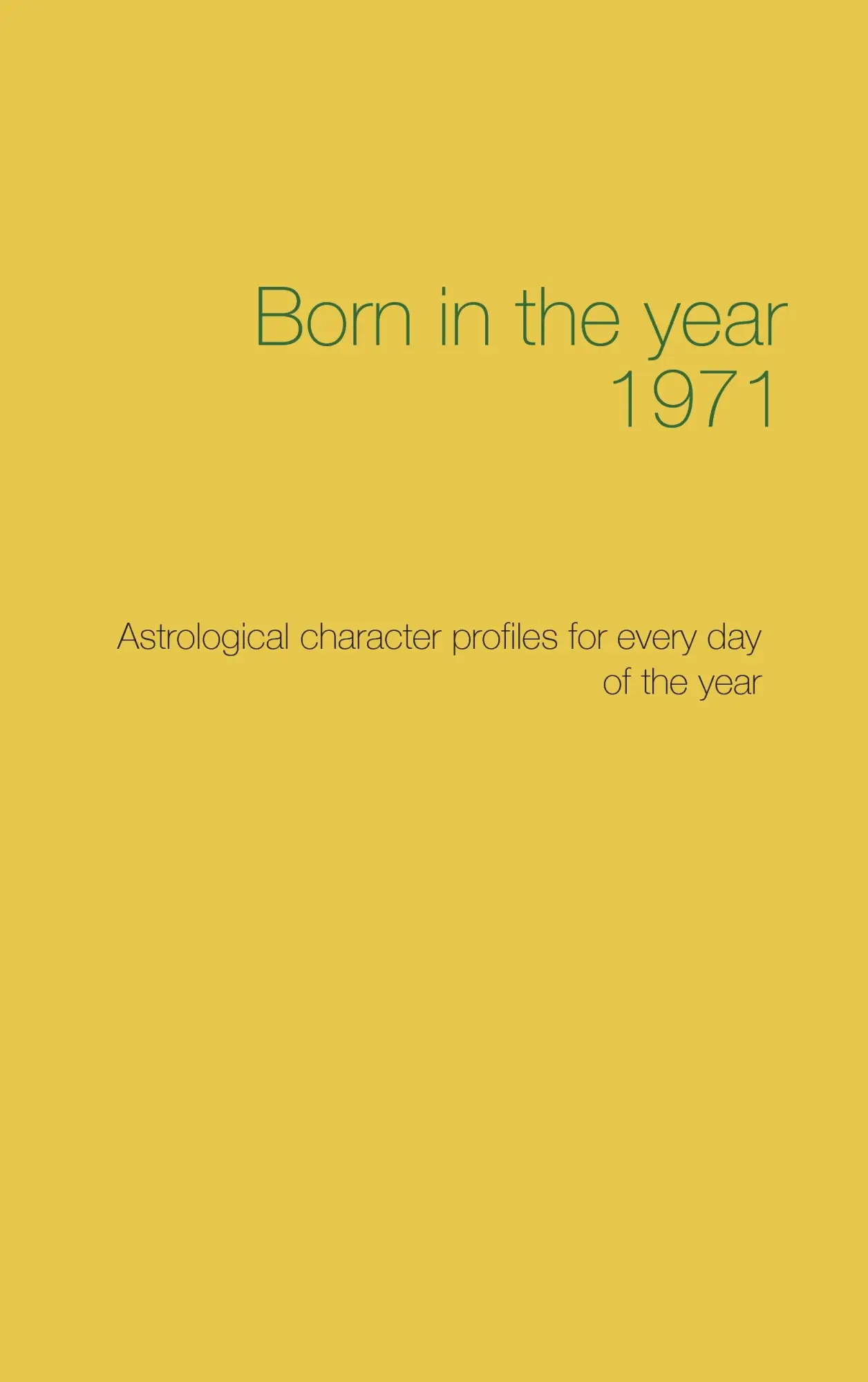 Cover: 9783744810722 | Born in the year 1971 | Christoph Däppen | Taschenbuch | 132 S. | 2017
