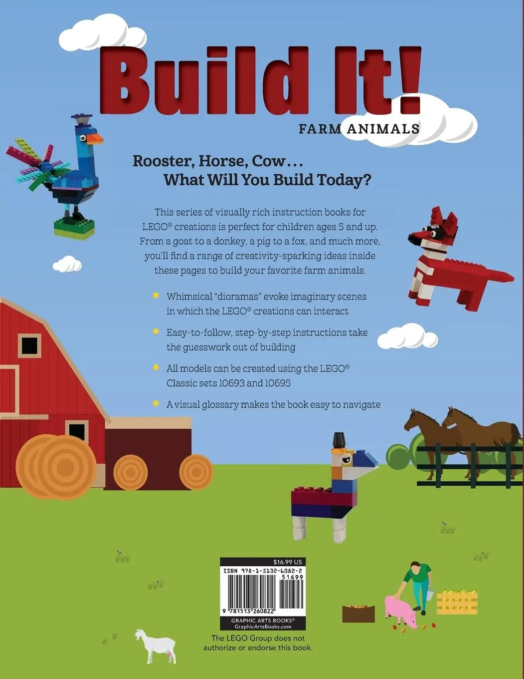 Rückseite: 9781513260822 | Build It! Farm Animals | Jennifer Kemmeter | Taschenbuch | Englisch