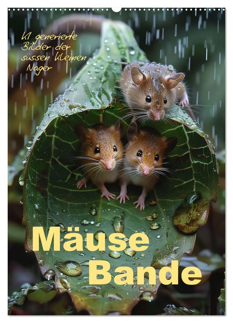 Cover: 9783516270822 | Mäusebande (Wandkalender 2026 DIN A2 hoch), CALVENDO Monatskalender