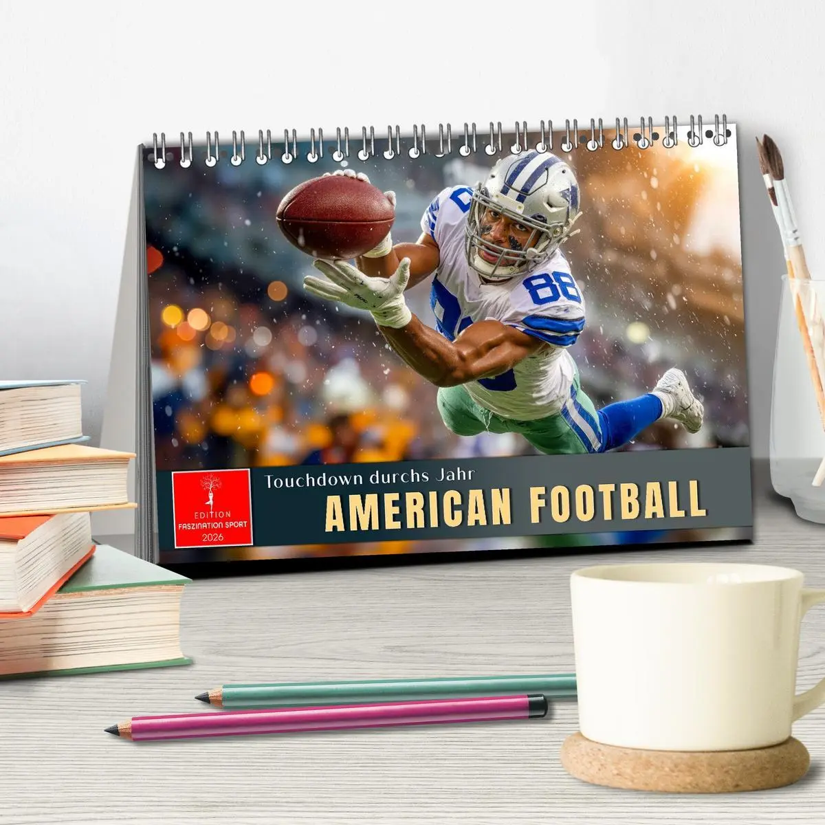 Bild: 9783516650822 | American Football - Touchdown durchs Jahr (Tischkalender 2026 DIN...