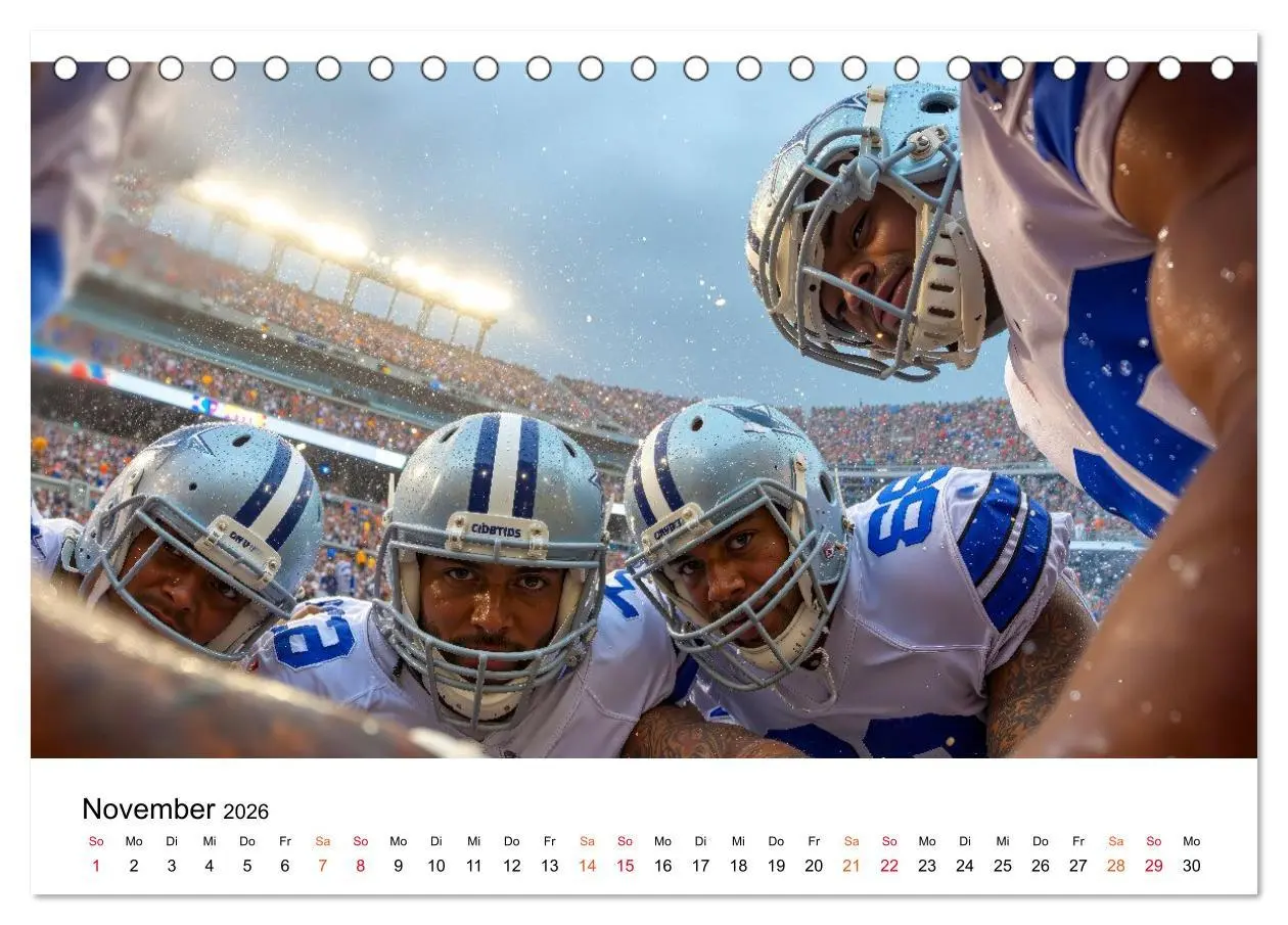 Bild: 9783516650822 | American Football - Touchdown durchs Jahr (Tischkalender 2026 DIN...
