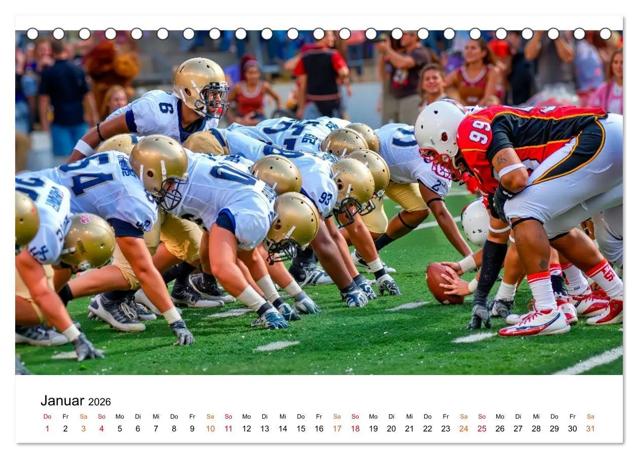 Bild: 9783516650822 | American Football - Touchdown durchs Jahr (Tischkalender 2026 DIN...