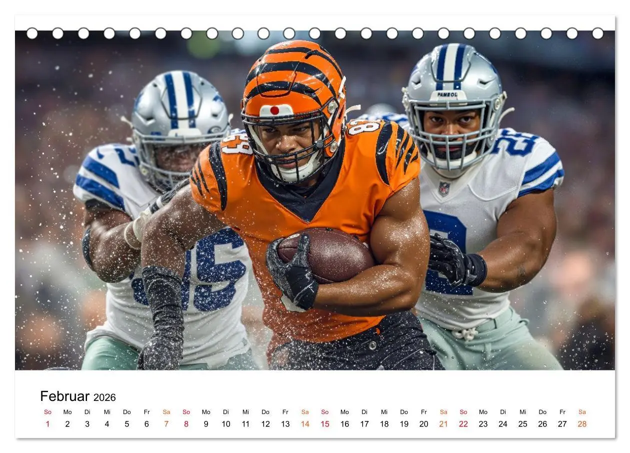 Bild: 9783516650822 | American Football - Touchdown durchs Jahr (Tischkalender 2026 DIN...