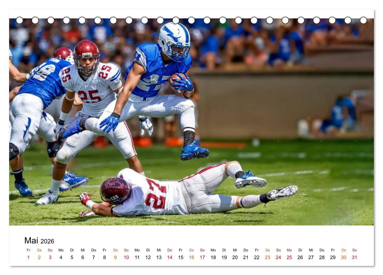Bild: 9783516650822 | American Football - Touchdown durchs Jahr (Tischkalender 2026 DIN...