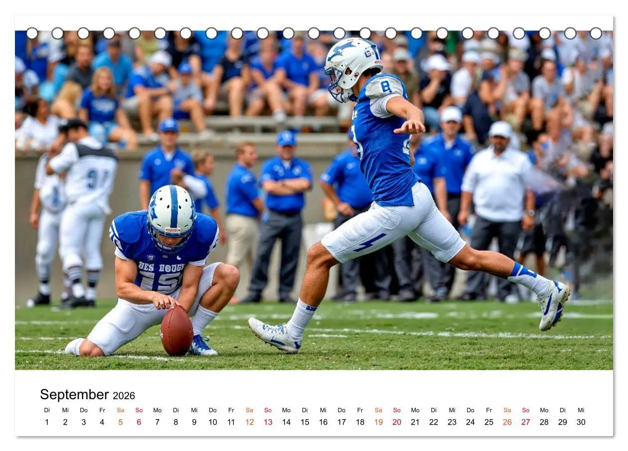 Bild: 9783516650822 | American Football - Touchdown durchs Jahr (Tischkalender 2026 DIN...