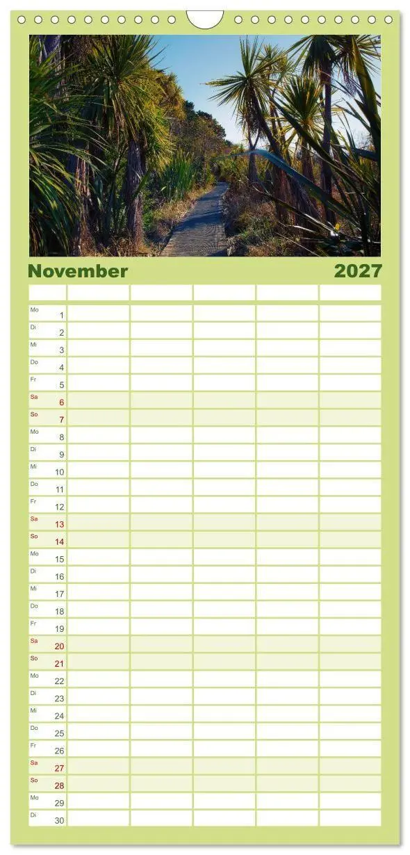 Bild: 9783594320822 | Familienplaner 2027 - Traumhafte Wege - Unterwegs auf Neuseelands...