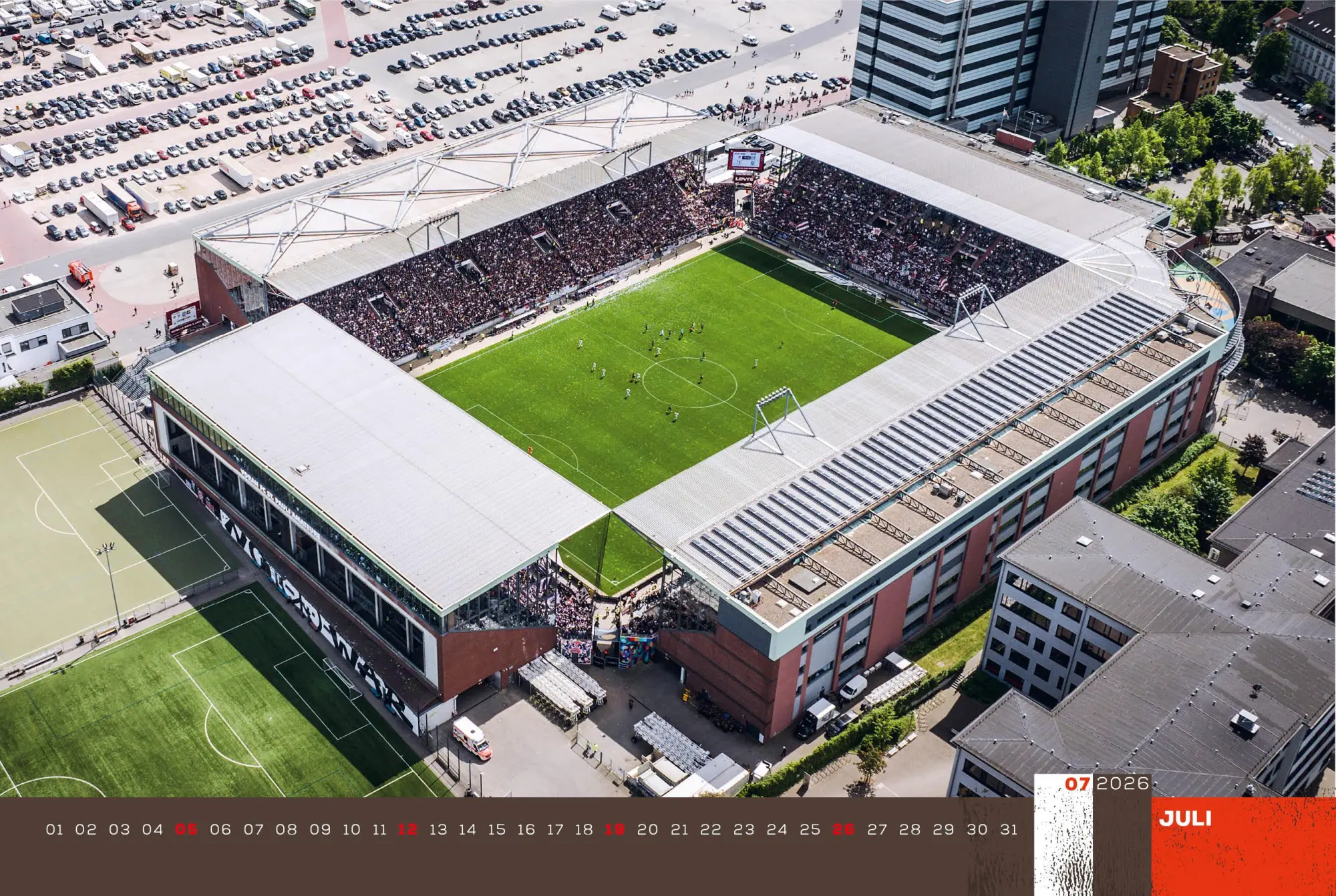 Bild: 9783667130822 | Der FC St. Pauli Kalender 2026 | Ansichten vom Millerntor | Kalender