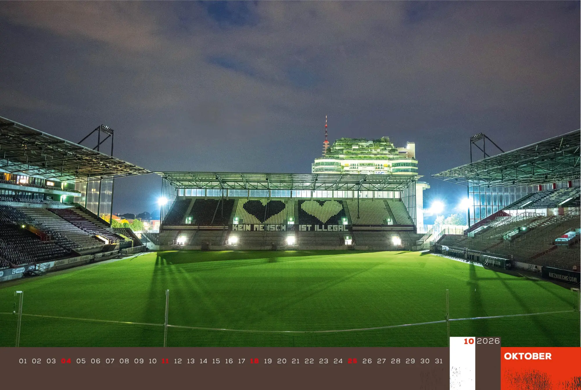 Bild: 9783667130822 | Der FC St. Pauli Kalender 2026 | Ansichten vom Millerntor | Kalender
