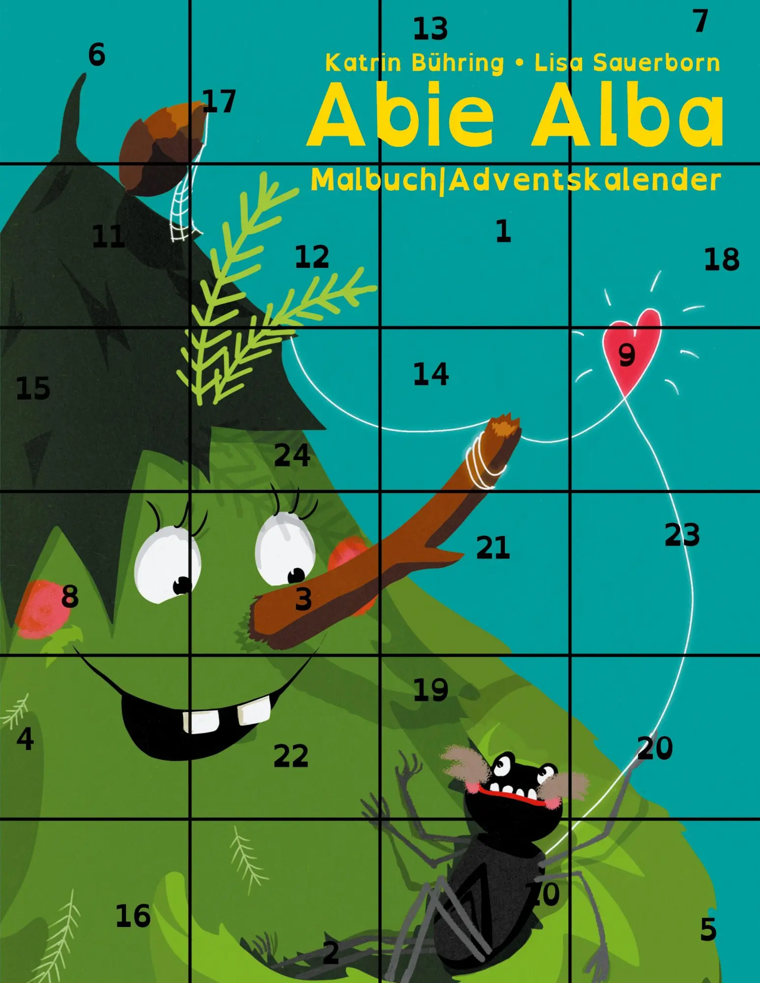 Cover: 9783751970822 | Abie Alba | Malbuch Adventskalender | Katrin Bühring | Taschenbuch
