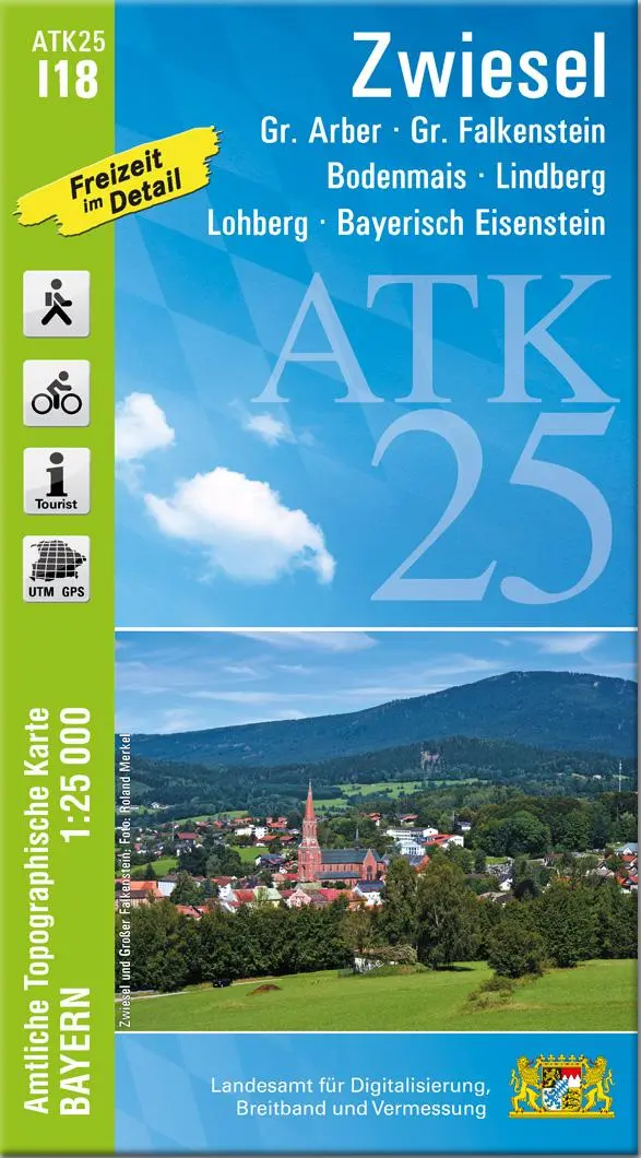 Cover: 9783987760822 | ATK25-I18 Zwiesel (Amtliche Topographische Karte 1:25000) | Deutsch
