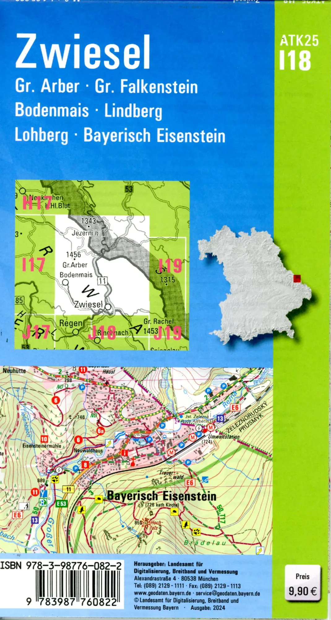 Bild: 9783987760822 | ATK25-I18 Zwiesel (Amtliche Topographische Karte 1:25000) | Deutsch
