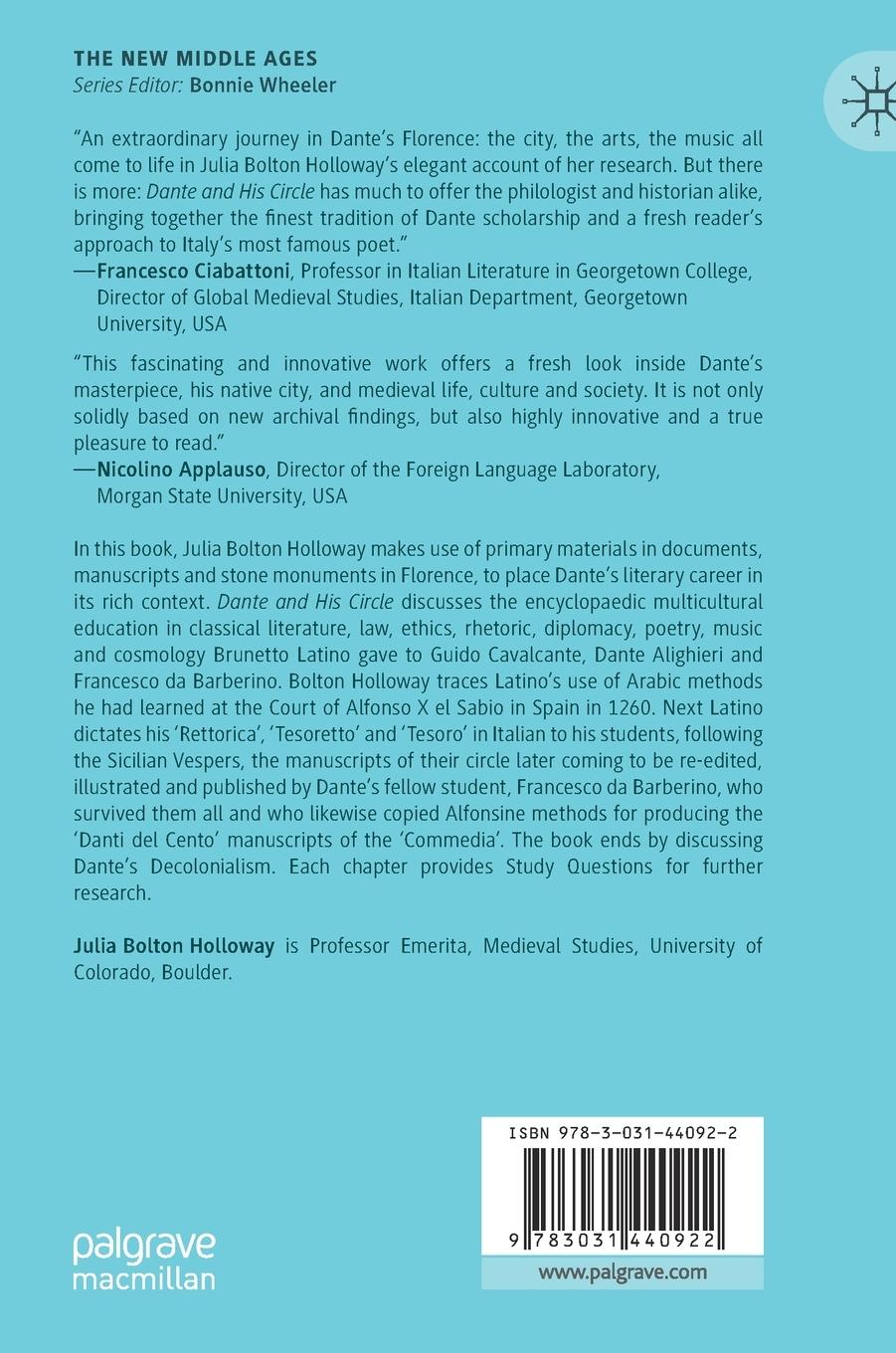 Rückseite: 9783031440922 | Dante and His Circle | Education, Script and Image | Holloway | Buch