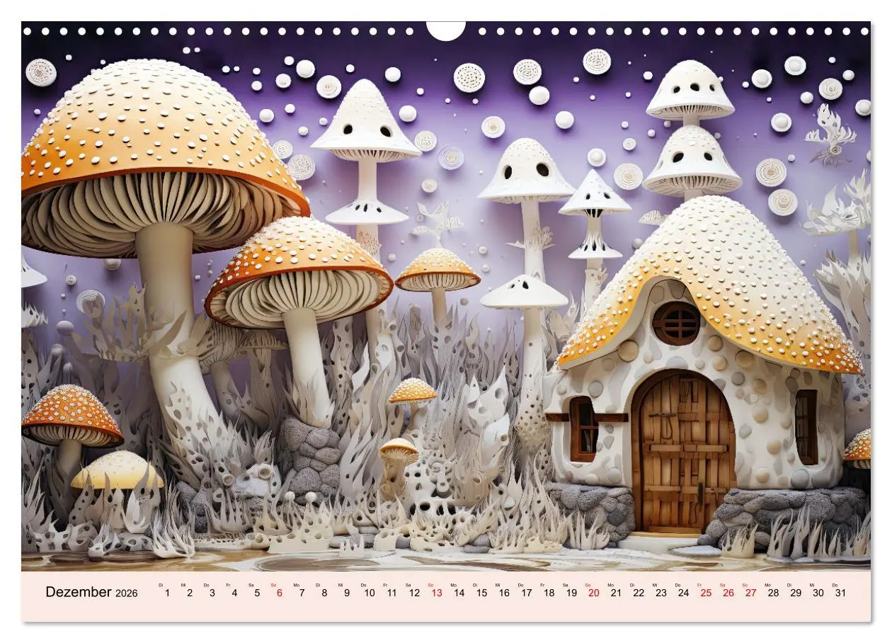 Bild: 9783457480922 | Magie der Pilze (Wandkalender 2026 DIN A3 quer), CALVENDO...