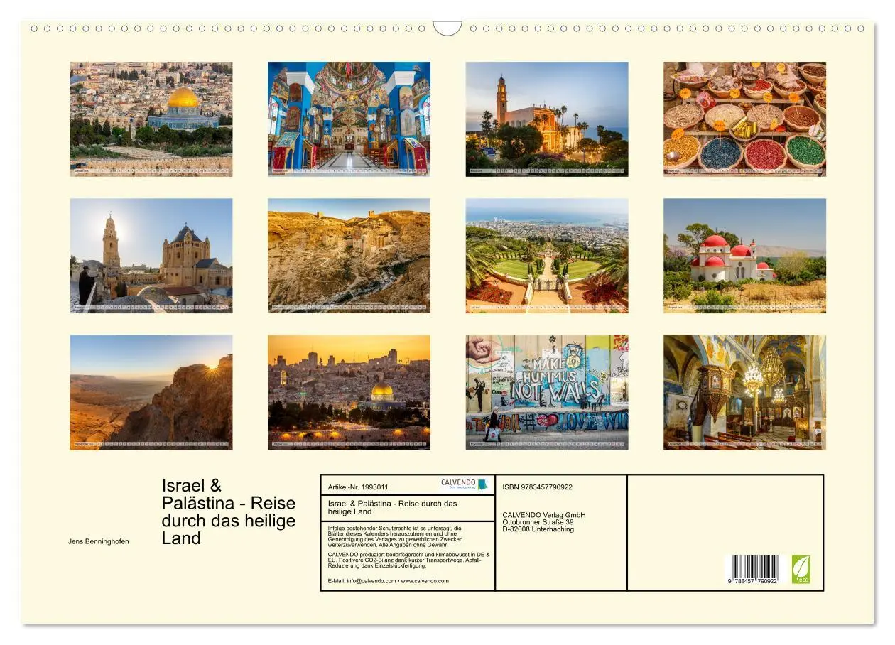 Bild: 9783457790922 | Israel &amp; Palästina - Reise durch das heilige Land (Wandkalender...