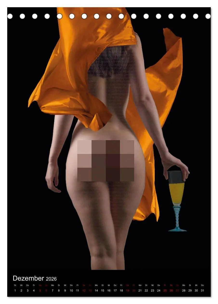 Bild: 9783516330922 | Anonymer Akt (Tischkalender 2026 DIN A5 hoch), CALVENDO Monatskalender