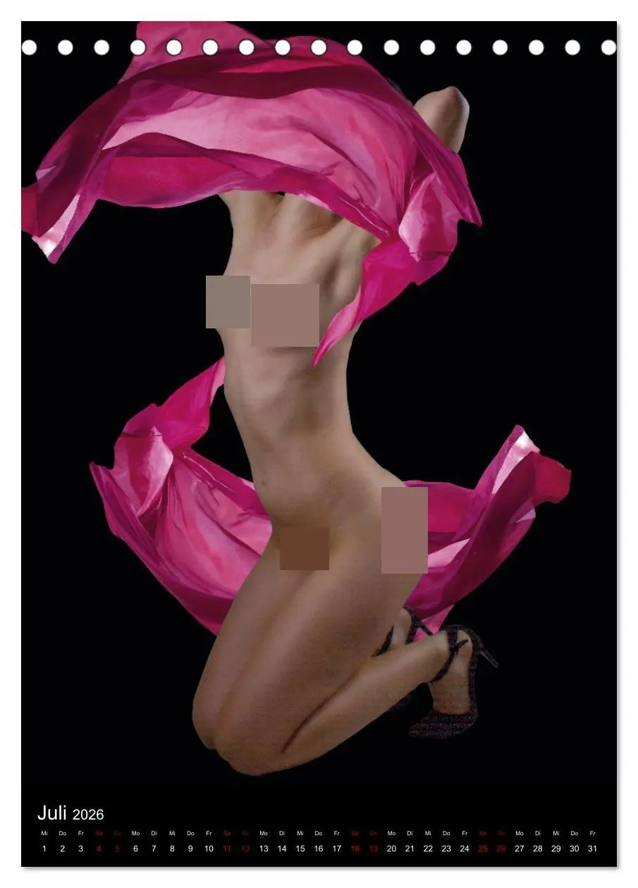 Bild: 9783516330922 | Anonymer Akt (Tischkalender 2026 DIN A5 hoch), CALVENDO Monatskalender