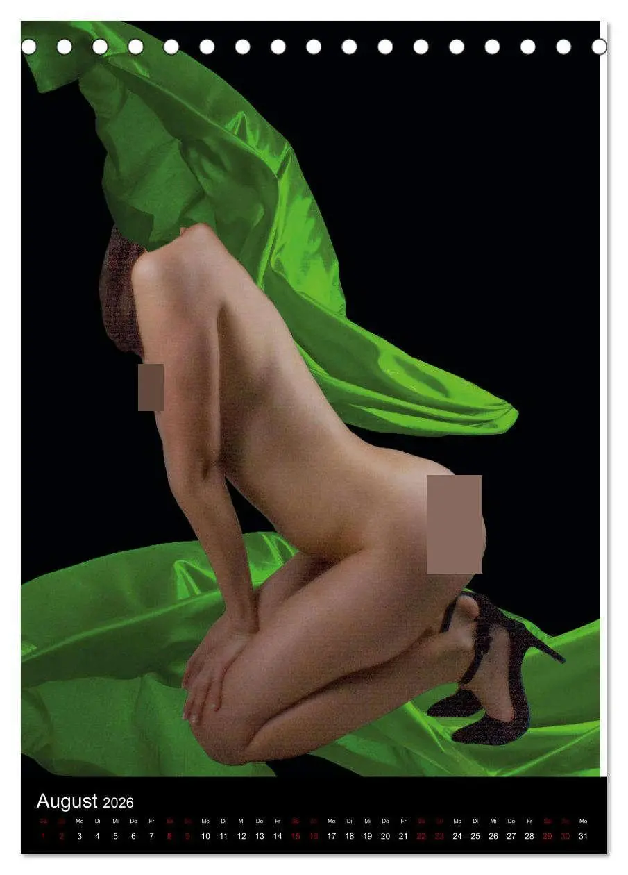 Bild: 9783516330922 | Anonymer Akt (Tischkalender 2026 DIN A5 hoch), CALVENDO Monatskalender