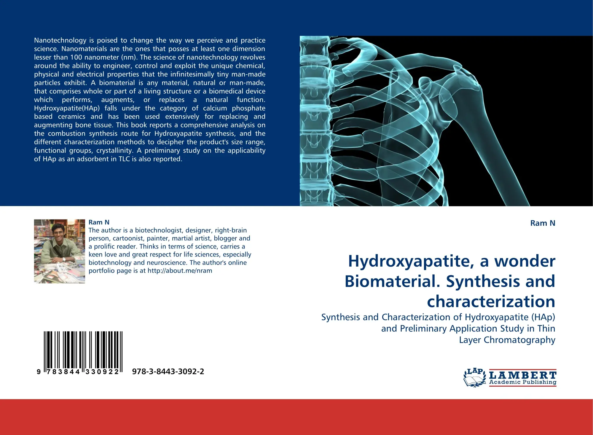 Cover: 9783844330922 | Hydroxyapatite, a wonder Biomaterial. Synthesis and characterization